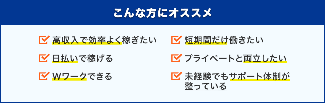 こんな方にオススメ